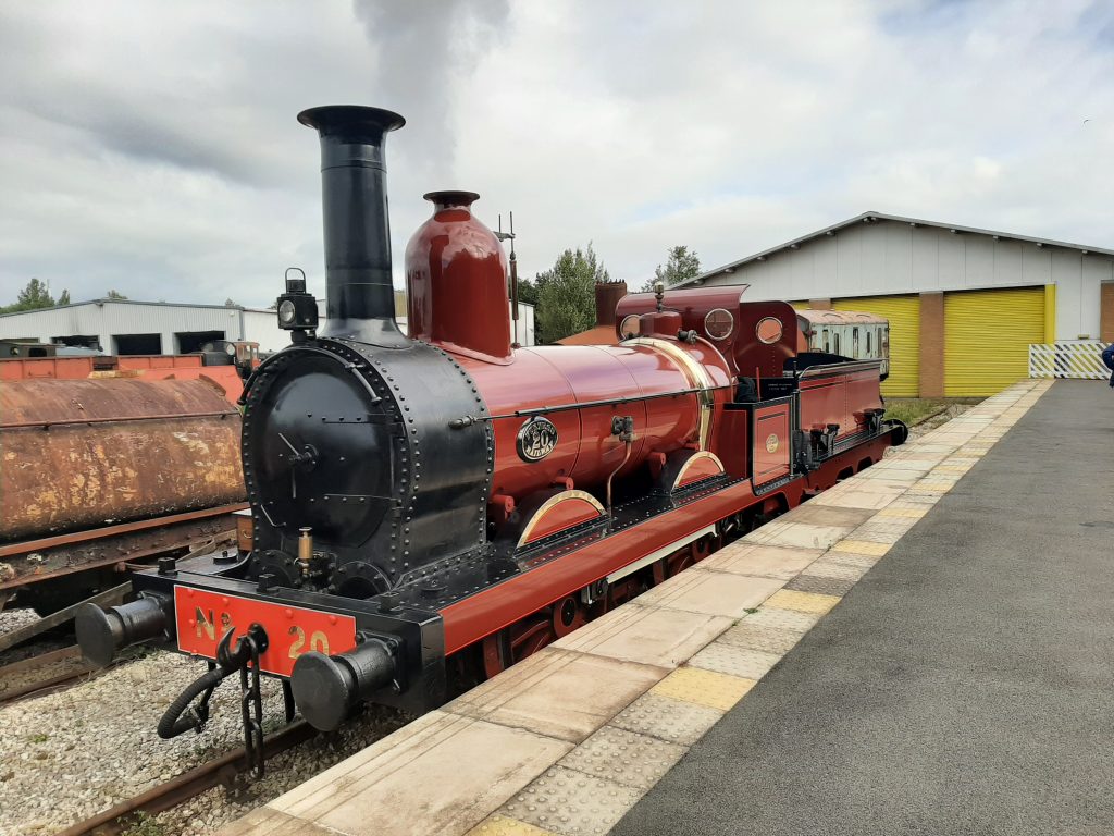 A gleaming FR 20 pauses between duties at the RSR Autumn Steam Gala