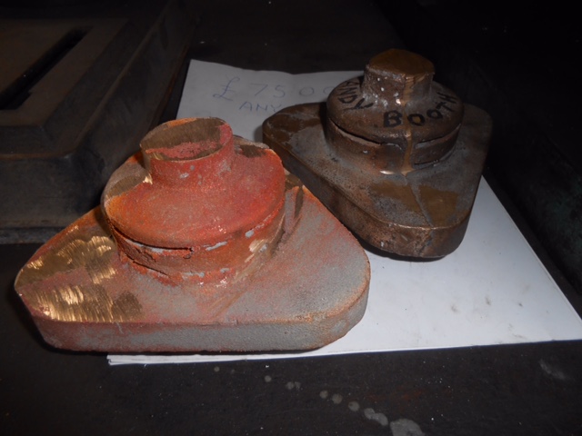 Two snifting valve castings for Wootton Hall