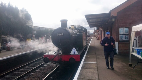 5643 at the West Somerset Railway gala complete with South Wales duty reporting number