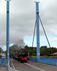 Cumbria in action on the Ribble Steam Railway