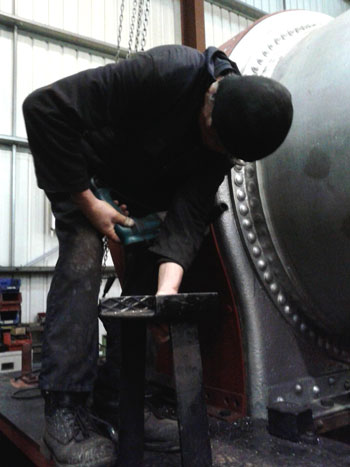And progress on drilling the new smokebox