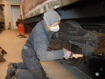 Mike working on the RMB bogie